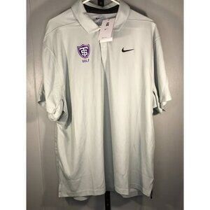 NWT St. Thomas University Tommies Golf Team Tiger Woods Nike Polo Shirt mens XL